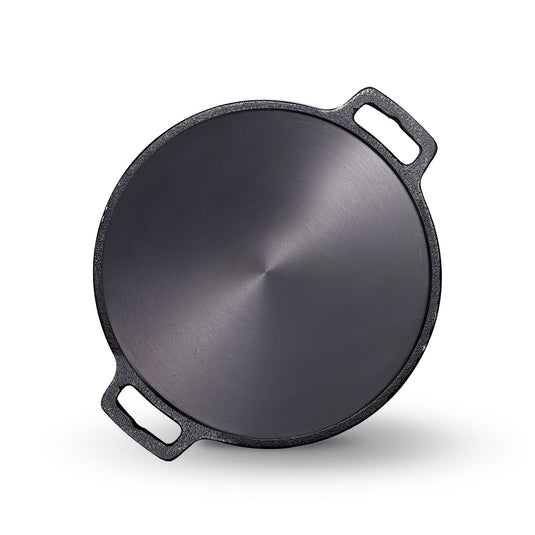 Kichera Cast Iron Breakfast Combo | Cast Iron Appam Pan & 12” Dosa Tawa + Free Tadka Pan