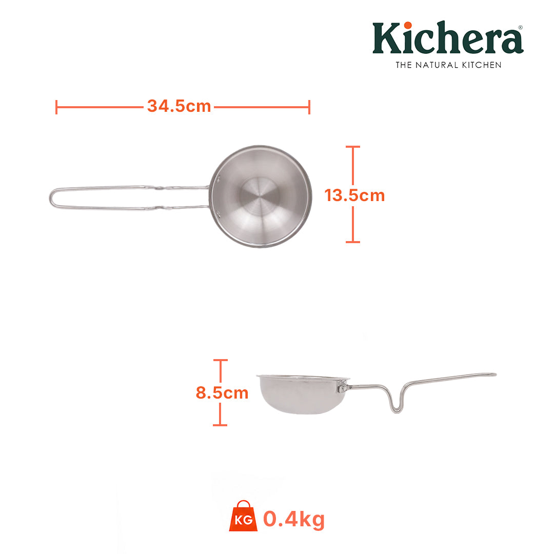 Onam Triply Combo – Triply Kadai (24cm with Lid), Triply Fry Pan (24cm) & Triply Sauce Pan (18cm with Lid) + Free Triply Thadka Pan