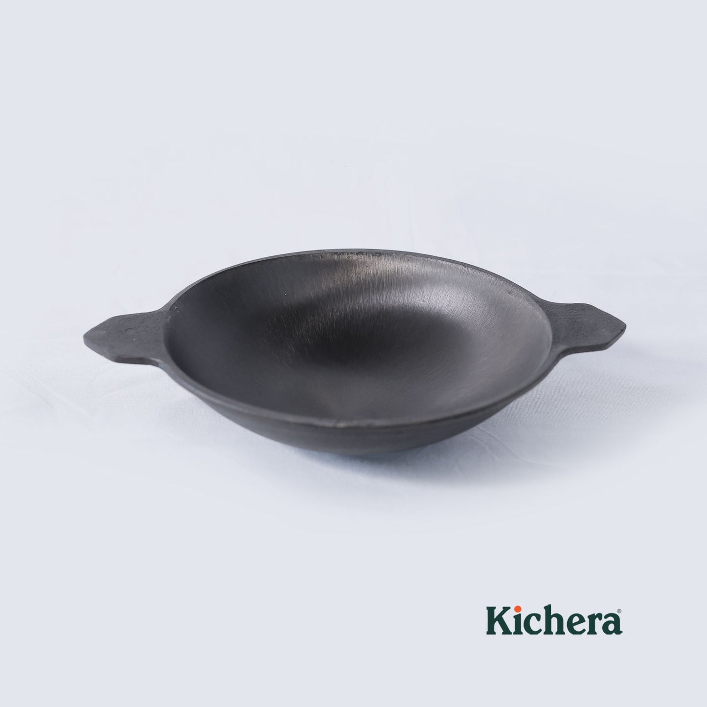 Kichera Pre-Seasoned Cast Iron Super Smooth Appam Pan | Naturally Non-Stick Appam Maker | Durable & Food-Safe Cookware