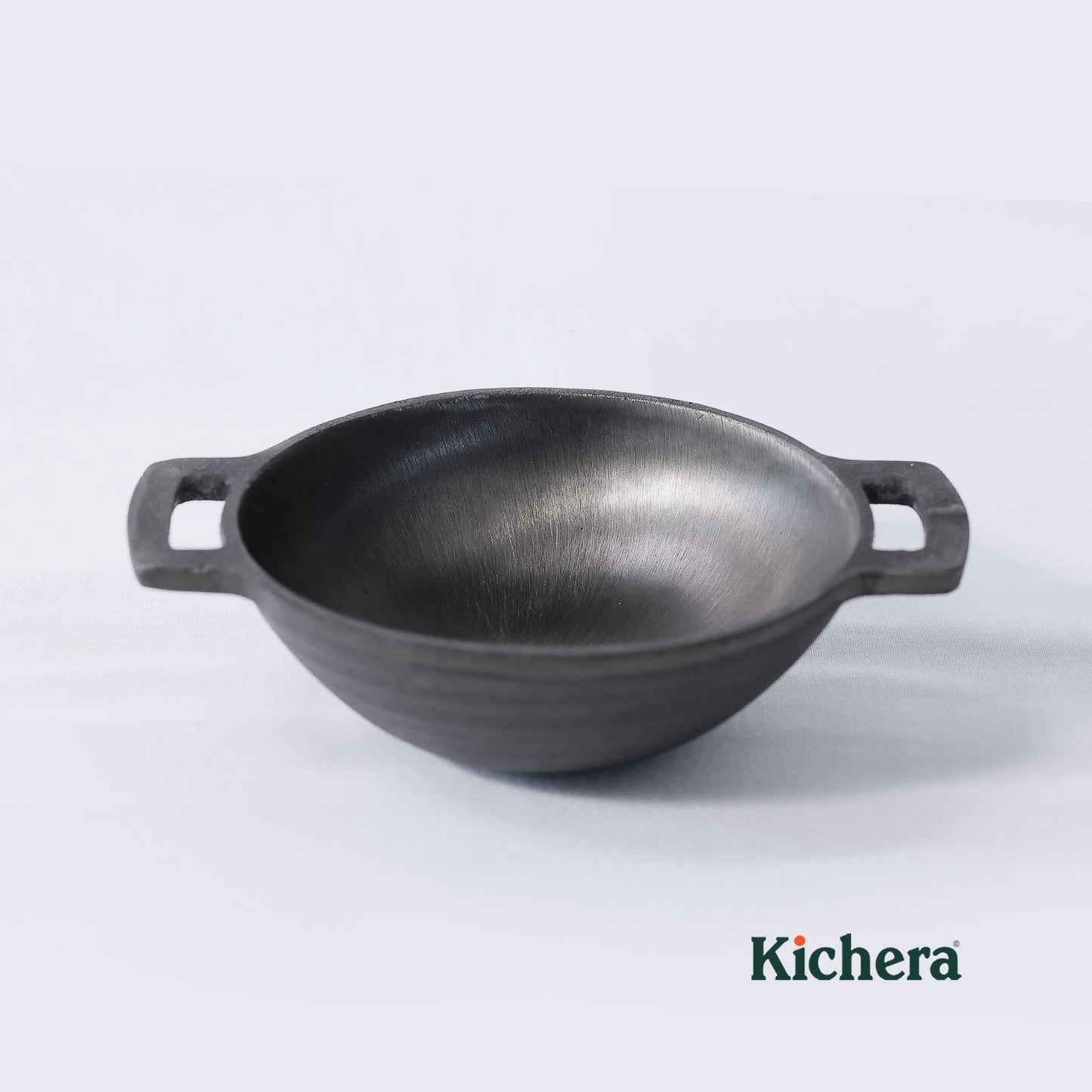 Pre-seasoned Cast Iron Round Bottom Kadhai 7 Inch – Super Smooth, Naturally Non-Stick & Best Non Toxic Cookware for Health