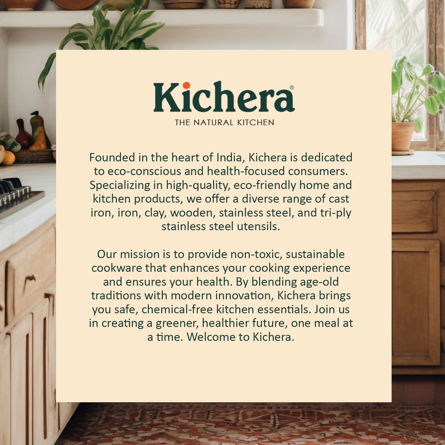 Kichera 2-in-1 Cast Iron Grill & Griddle Pan 10-Inch | Reversible Tawa for Dosa, BBQ & More | Pre-Seasoned, Non-Toxic, No Coating