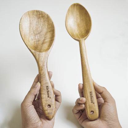 Kichera Natural Wooden Kitchen Utensil Set of 5
