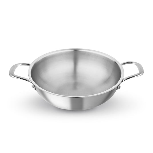 Kichera Triply Stainless Steel Kadai Without lid