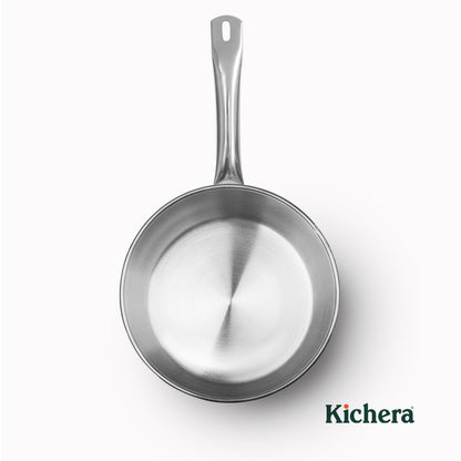 Kichera Triply Stainless Steel Fry Pan Tube Handle