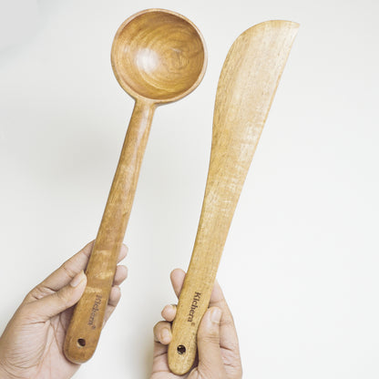 Kichera Natural Wooden Kitchen Utensil Set of 5