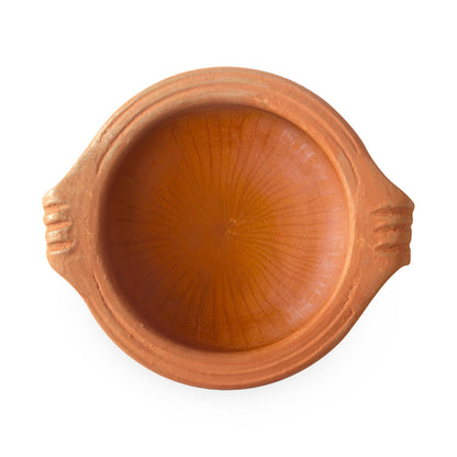 Kichera Unglazed Clay Pot | Natural Mud Pot/Earthen Handi for Cooking & Serving | Non Toxic Cookware | Best Cookware for Health