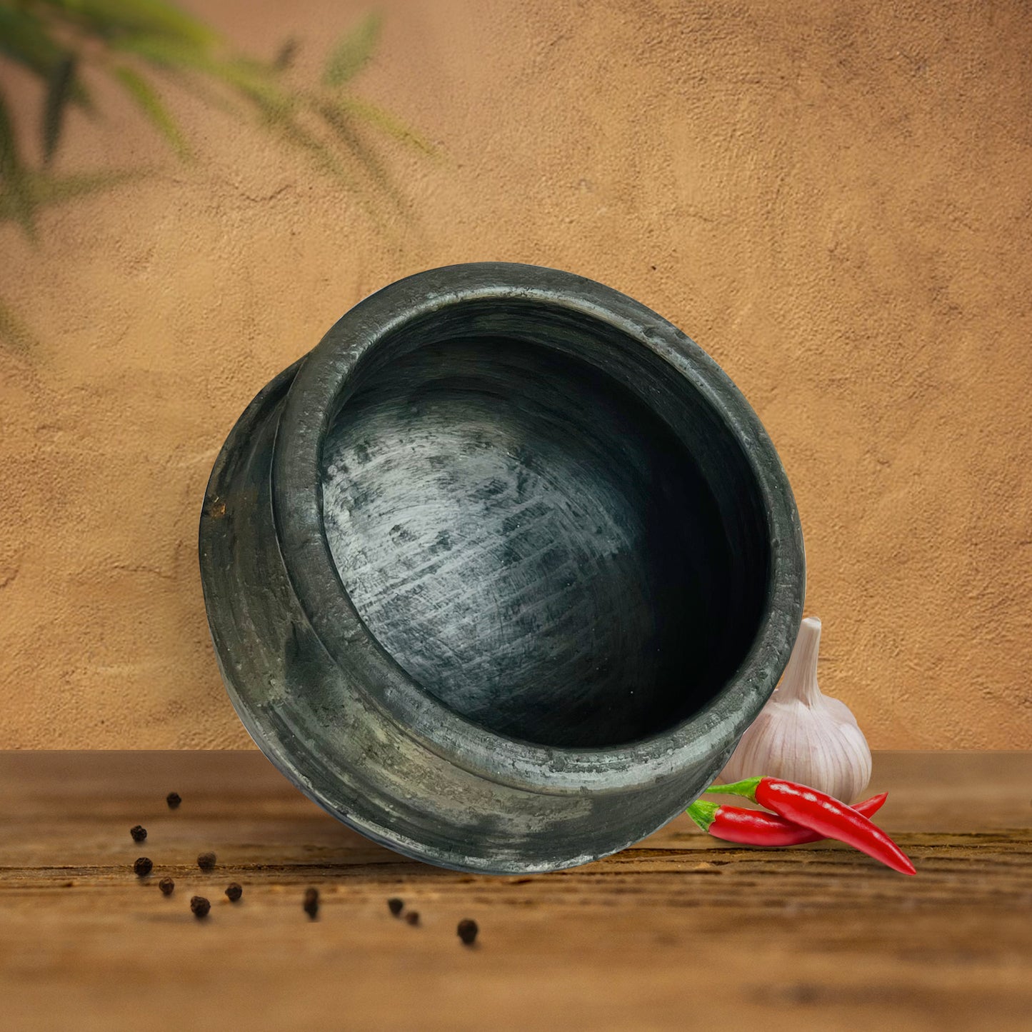 Kichera Black Unglazed Clay Pot – Earthen Kadai & Mud Handi