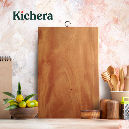 Kichera Wooden Chopping Board | Rectangle Cutting Board for Kitchen | Durable & Knife-Friendly