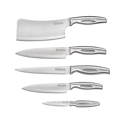 Kichera Stainless Steel Knife Set | 5-Piece Kitchen Essentials