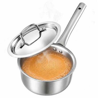 Onam Triply Combo – Triply Kadai (24cm with Lid), Triply Fry Pan (24cm) & Triply Sauce Pan (18cm with Lid) + Free Triply Thadka Pan